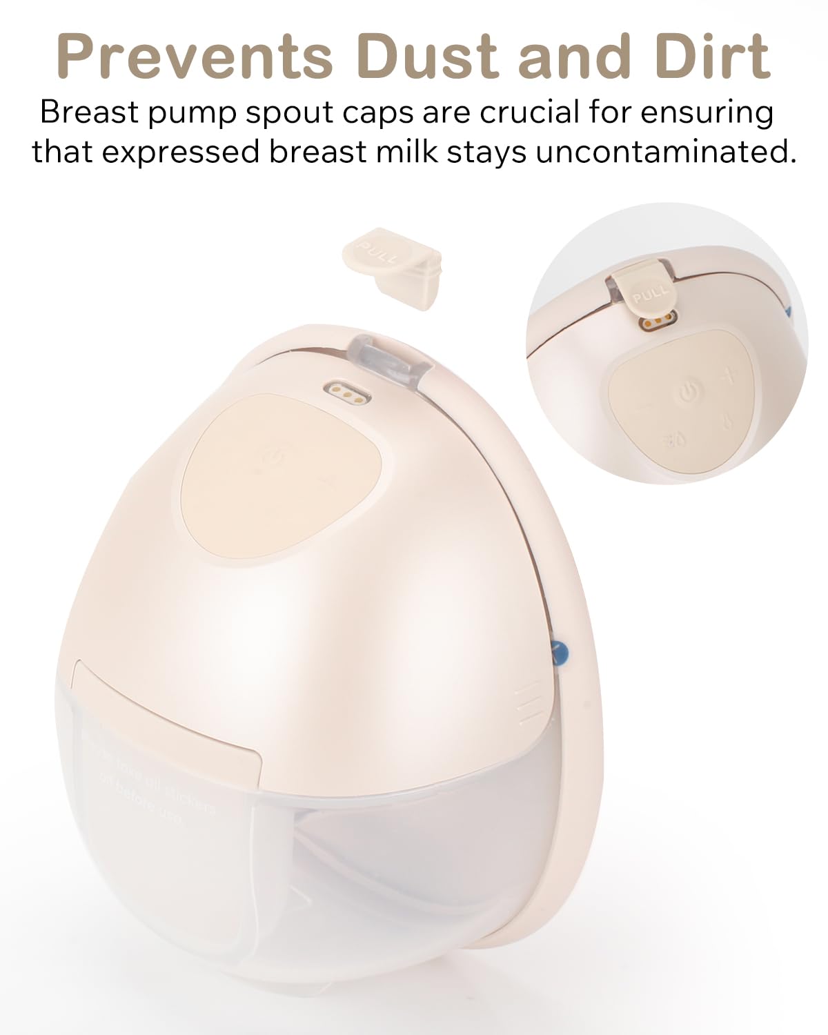 Tiga eufy spout cap fits E10/S1/S1 Pro with snug seal.