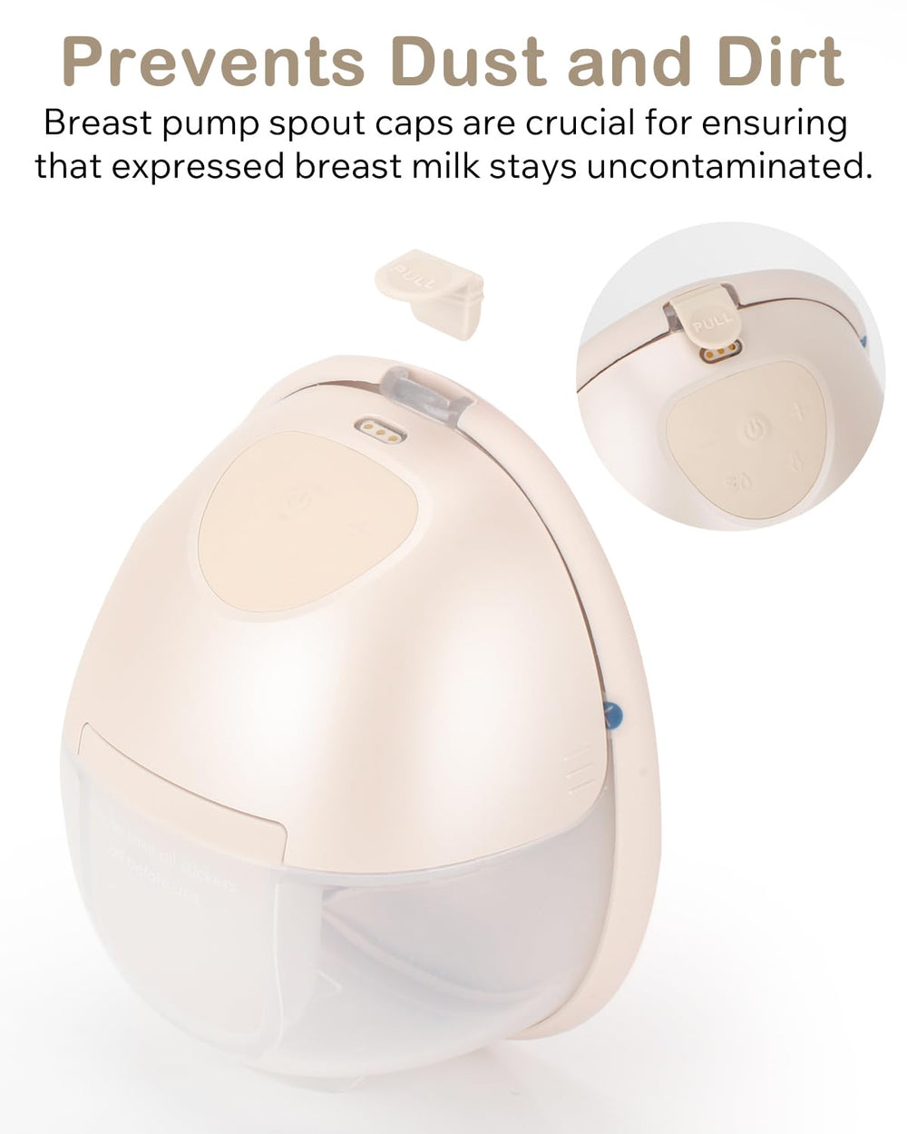 Tiga eufy spout cap fits E10/S1/S1 Pro with snug seal.