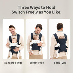 tigerandkitty baby sling adjustment buckle detail highlights easy fit for parents