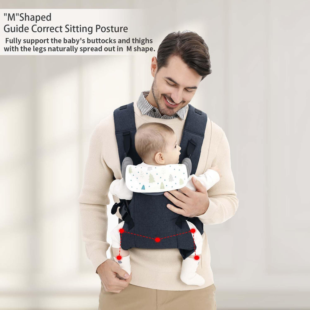 tigerandkitty baby sling darkblue daily-use wear fits busy parents