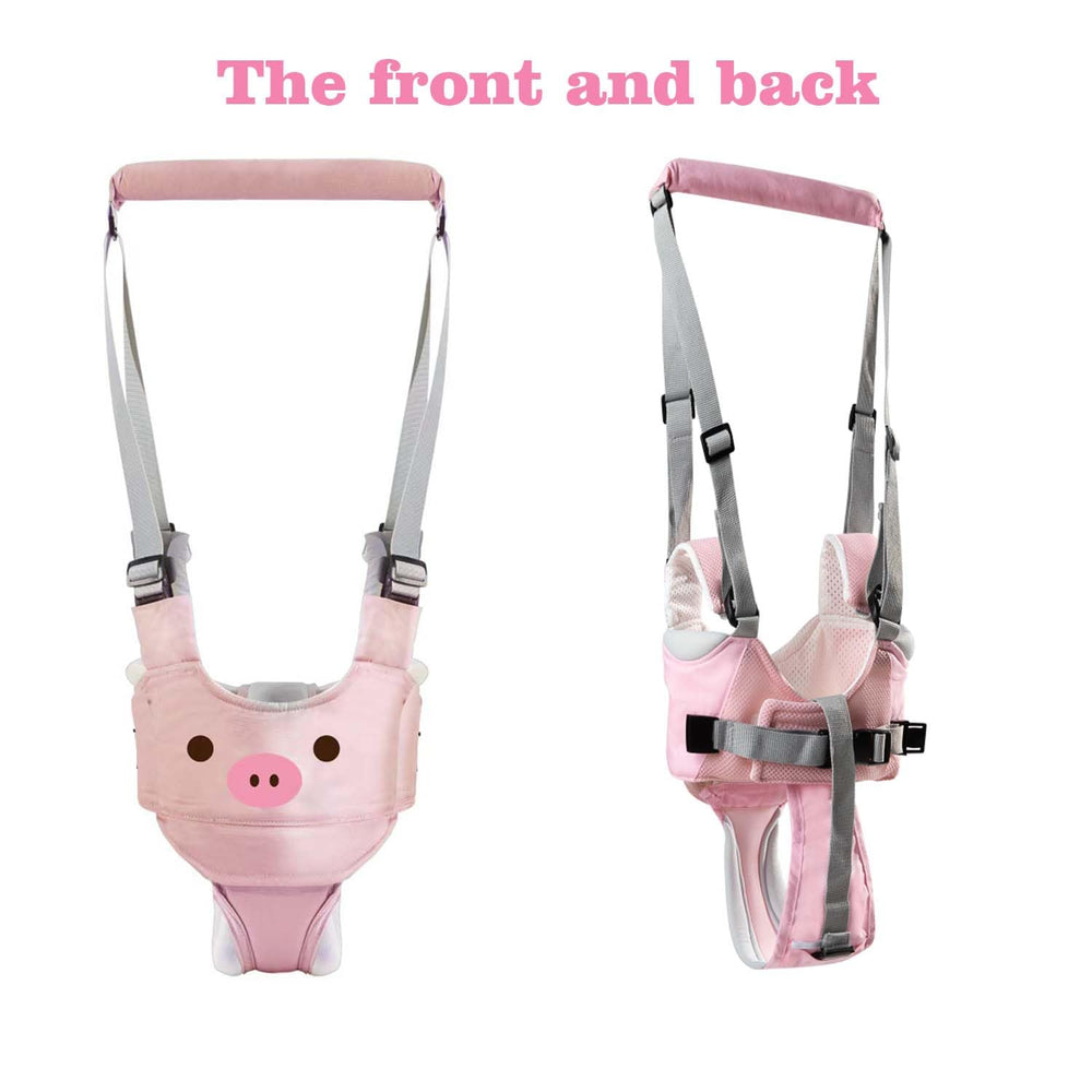 Tiger&Kitty pink pig mesh material keeps baby cool while practicing walking