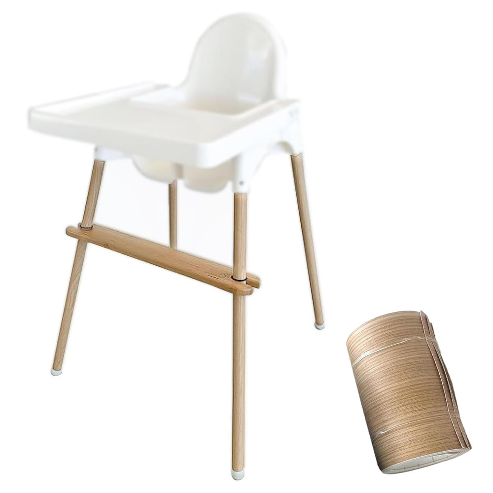 TiTigerella bamboo-style highchair wrap on Antilop leg for aesthetic upgrade