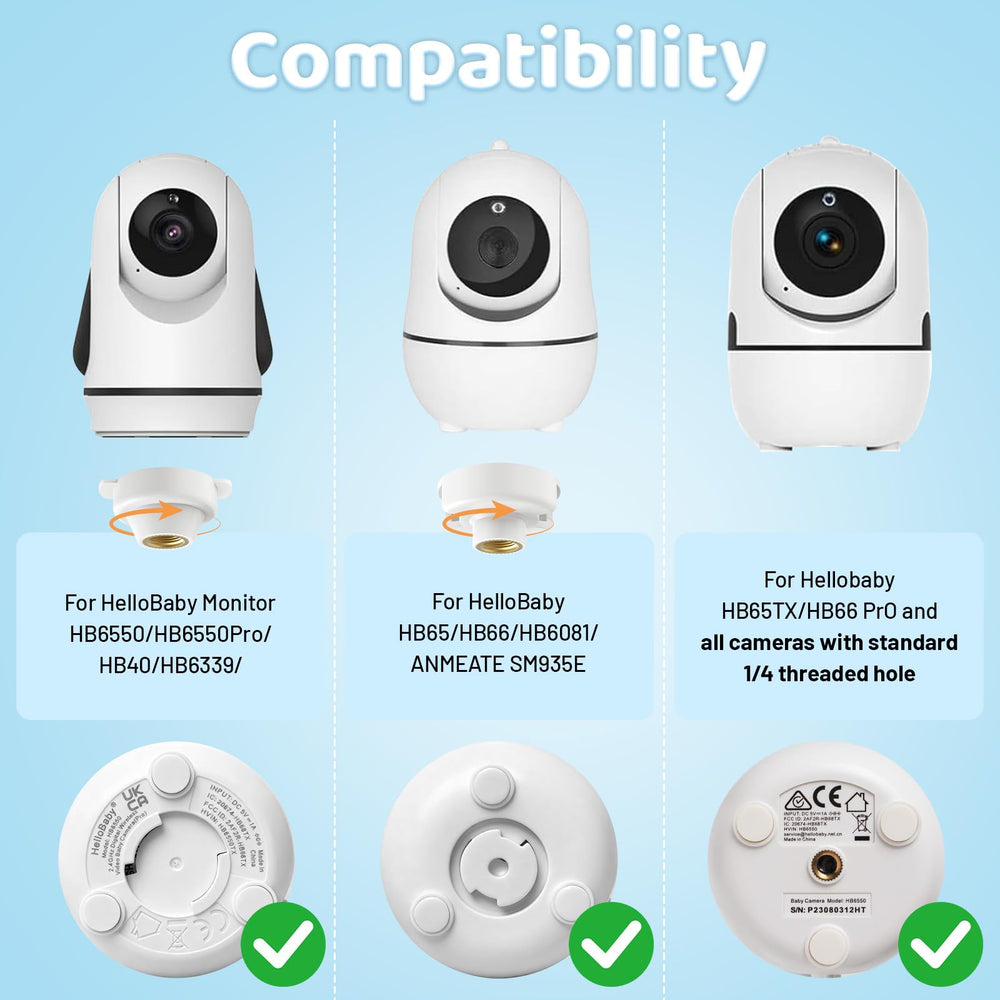 tihii baby monitor mount universal-fit clamp on various devices