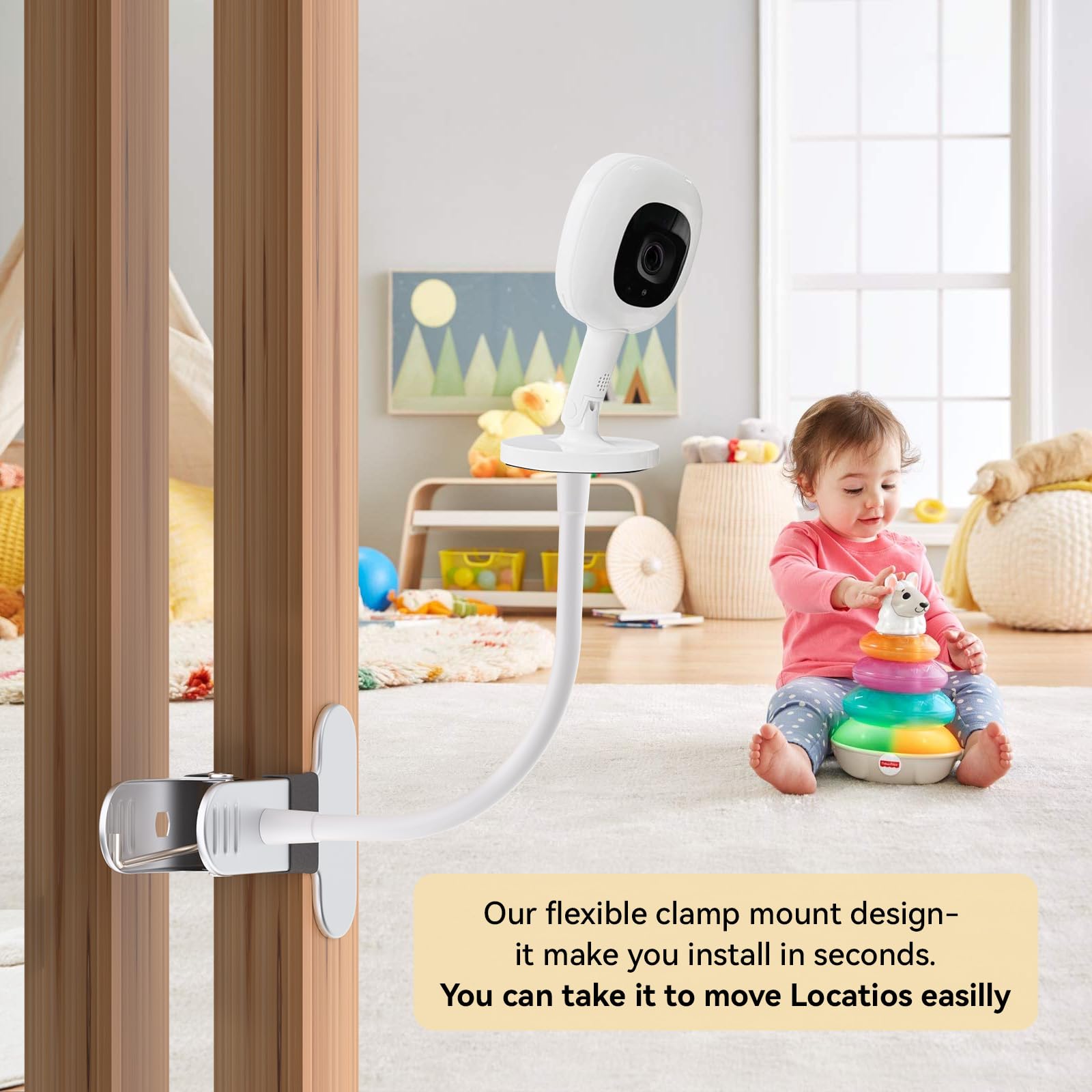 TiHii travel-ready mount ideal for hotel rooms