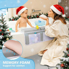Tiikiy knee pad memory foam close-up highlights pressure relief during long baths.