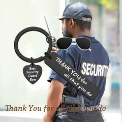 TIIMG Security Guard Keychain packaged in a velvet pouch, ready for gifting.