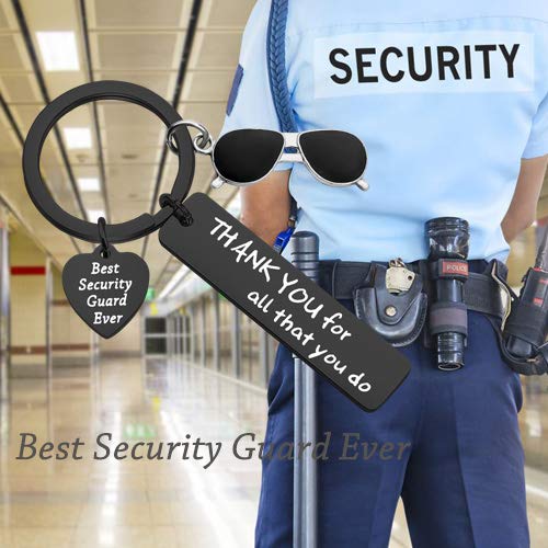 TIIMG Security Guard Keychain in use, ideal for security personnel across settings.