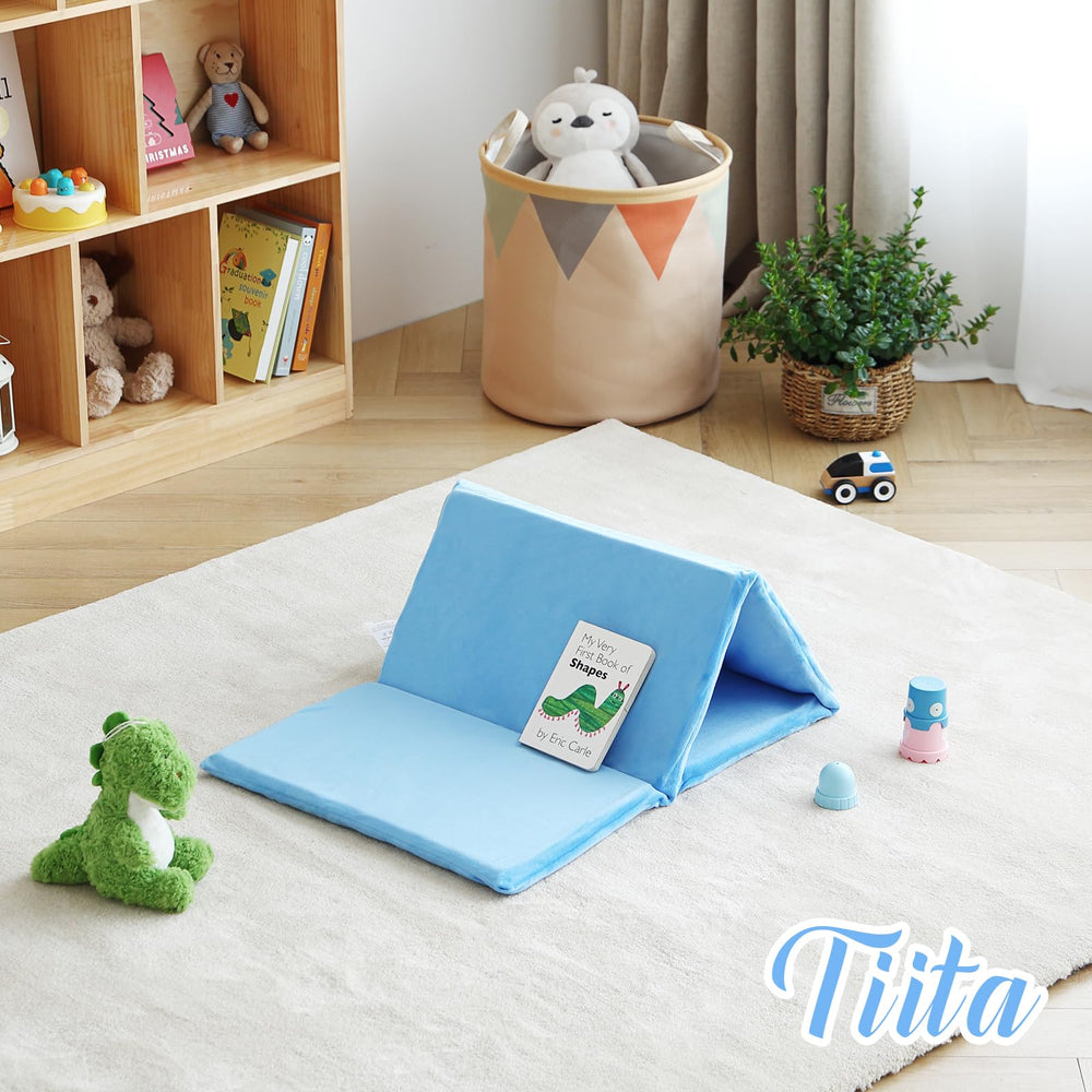 Tiita Kids Nap Mat blue removable cover enables quick machine washing