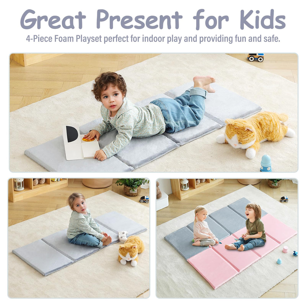Tiita Kids Nap Mat removable cover closeup for hygienic cleaning.