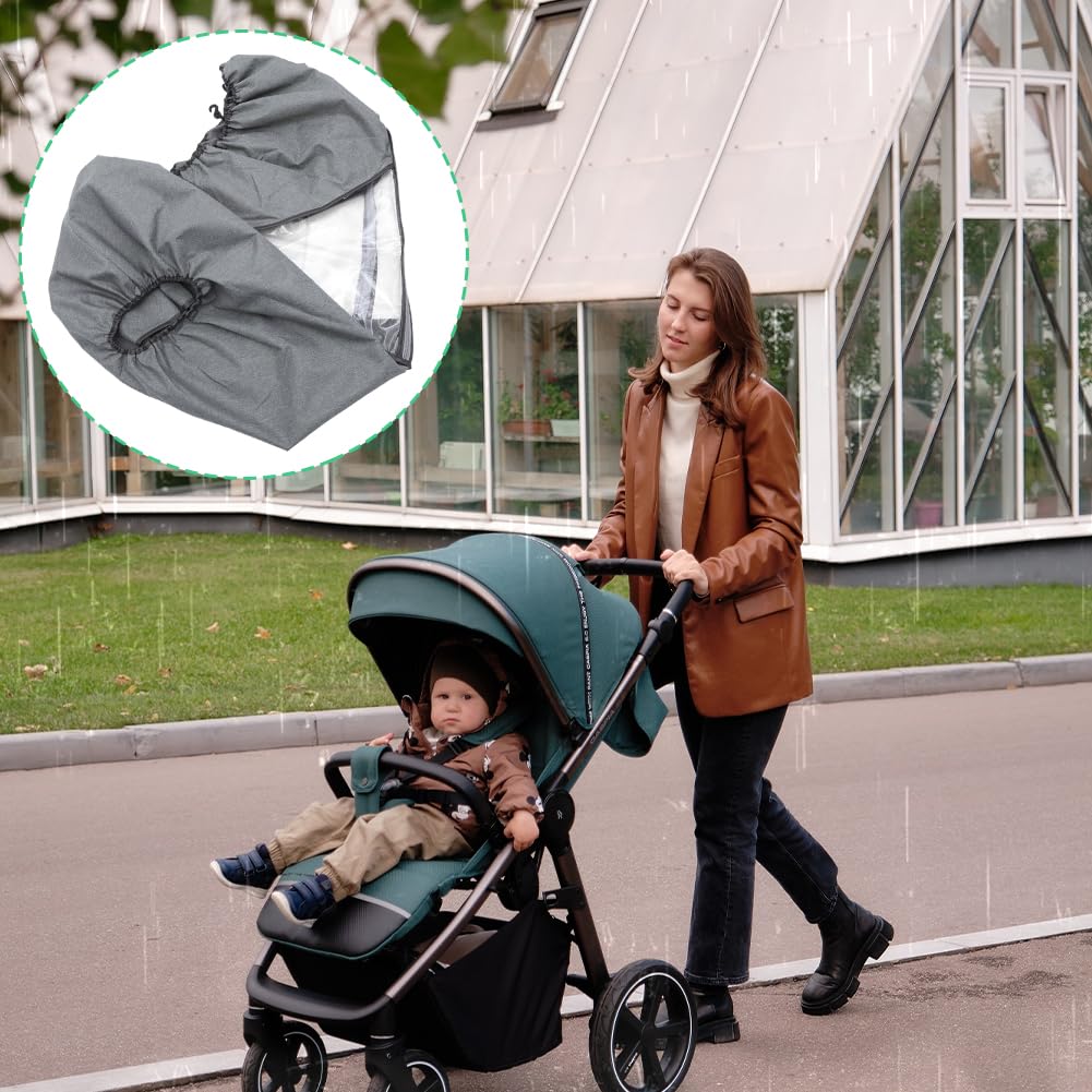 Tiiyee stroller rain cover storage pocket for baby essentials