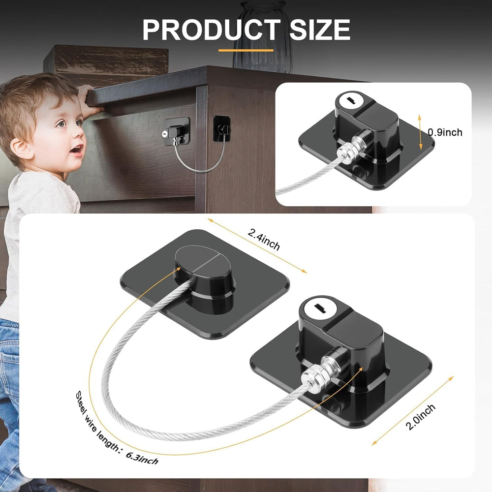 TIJTJHC Fridge Lock ABS durable-construction withstands daily use and wear.