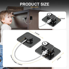 TIJTJHC Fridge Lock ABS durable-construction withstands daily use and wear.