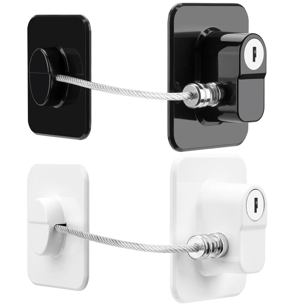TIJTJHC Fridge Lock adhesive back-sticker secures fridge access for kids and pets.