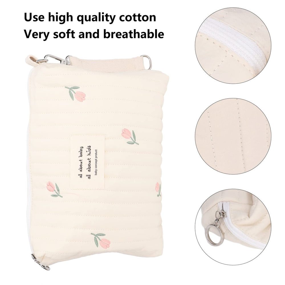 TIKATARER quilted cotton material close-up showing soft breathable fabric