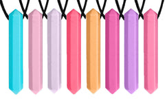Tilcare Chew Chew pendant closeup showing soft silicone texture for safe chewing