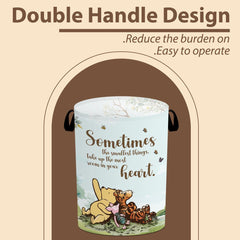 Tillfuru Winnie storage basket Pooh pattern adds playful nursery decor