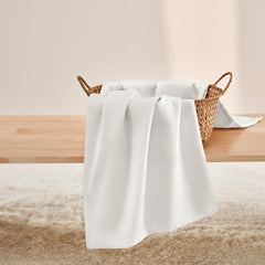 TILLYOU 2-pack pillowcases shown on a bed for easy care and fit.