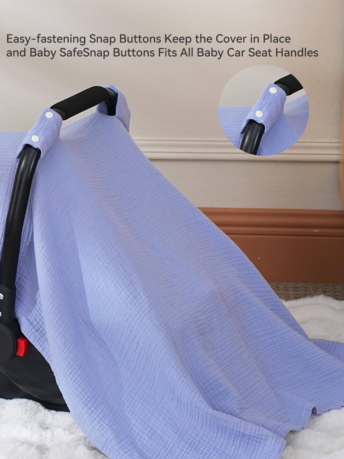 TILLYOU easy-care fabric, machine washable and low-iron for quick refresh.