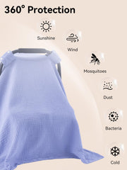 TILLYOU muslin close-up highlights soft texture ideal for delicate baby skin.