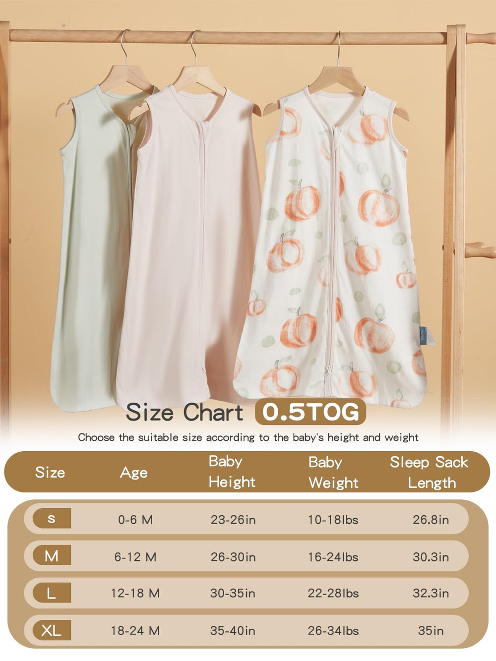 TILLYOU bottom-zip sleep sack enabling easy diaper changes while baby rests