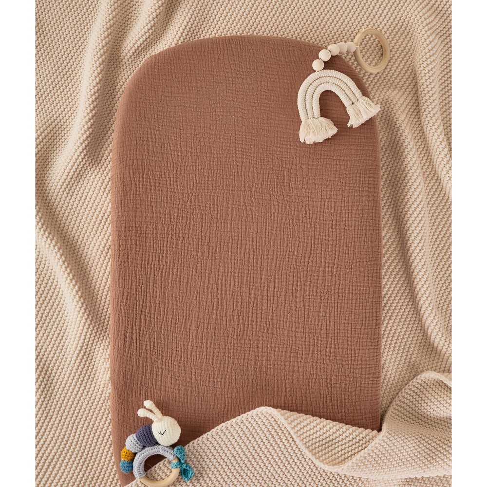 TILLYOU caramel brown color option adds warm nursery style.