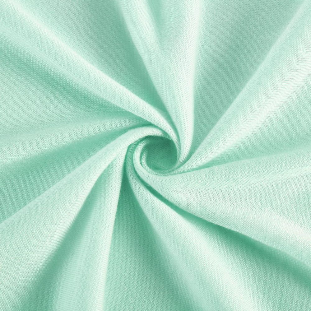 TILLYOU bassinet sheets install easily with bottom elastic for quick changes.