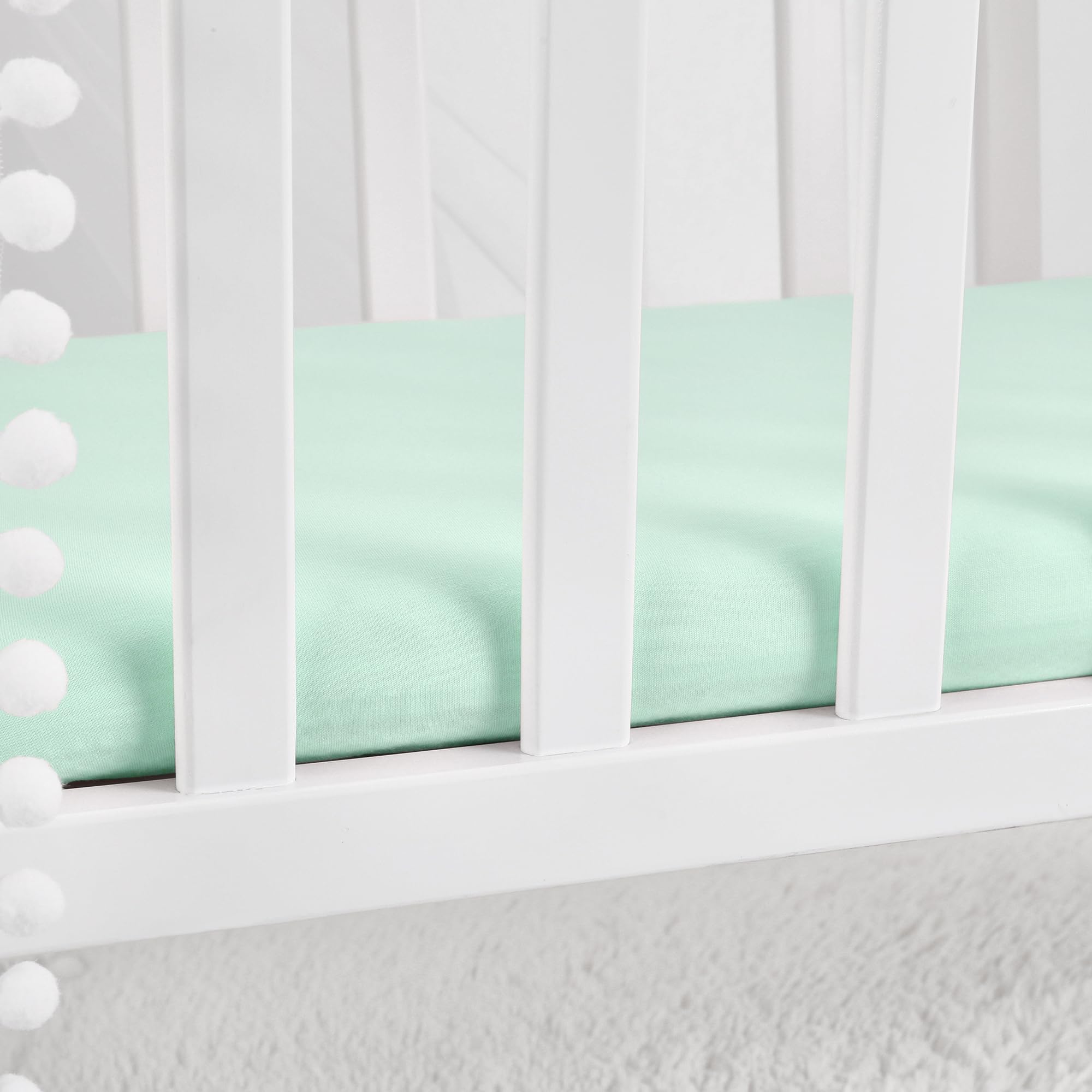 TILLYOU bassinet sheets fit oval, round, hourglass, and rectangular mattresses up to 2.5 inches.