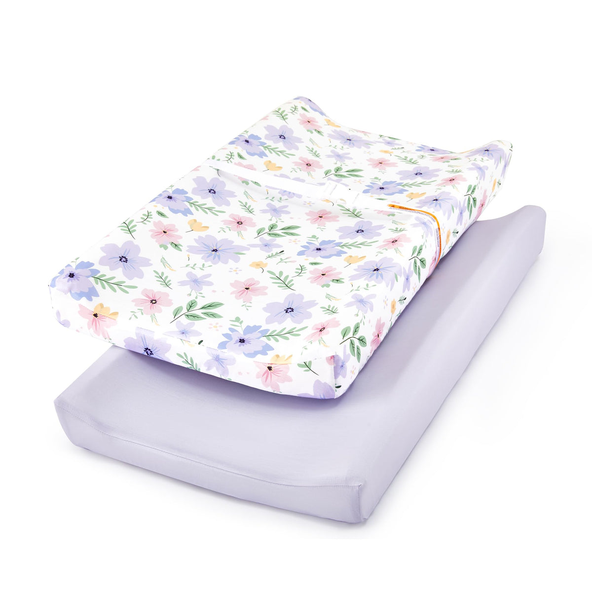 TILLYOU changing pad cover in brilliant little flowers pattern for cozy, stylish diaper changes.