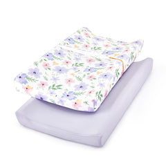 TILLYOU changing pad cover in brilliant little flowers pattern for cozy, stylish diaper changes.
