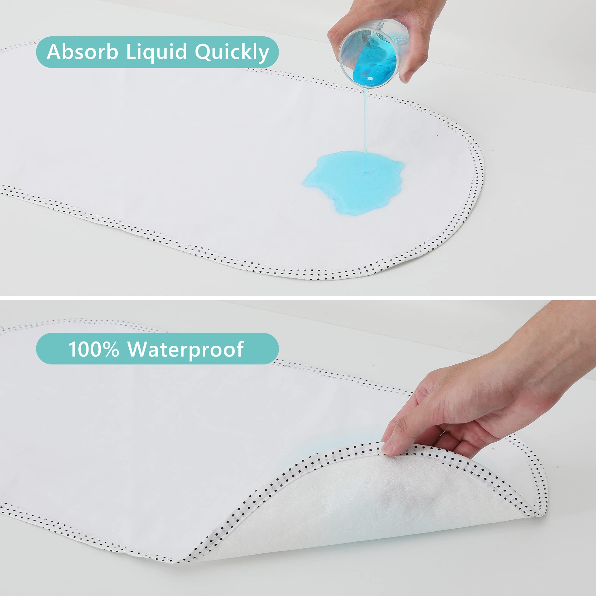 TILLYOU changing pad liner used under crib sheet or in stroller for protection.