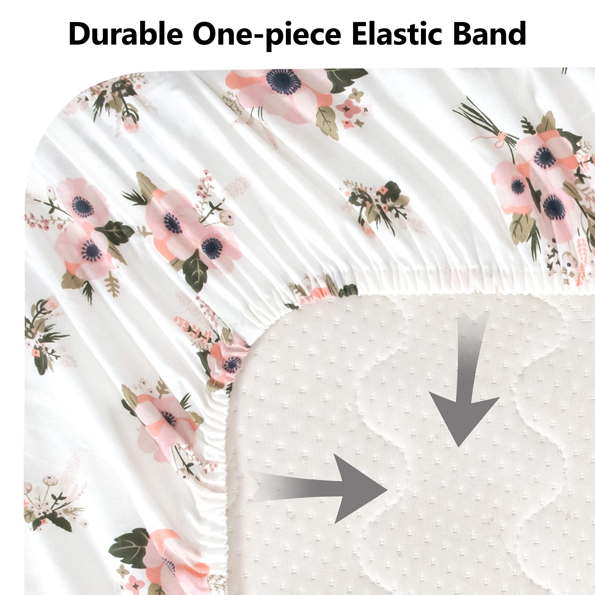 TILLYOU 28x52 size confirms compatibility with standard crib mattresses