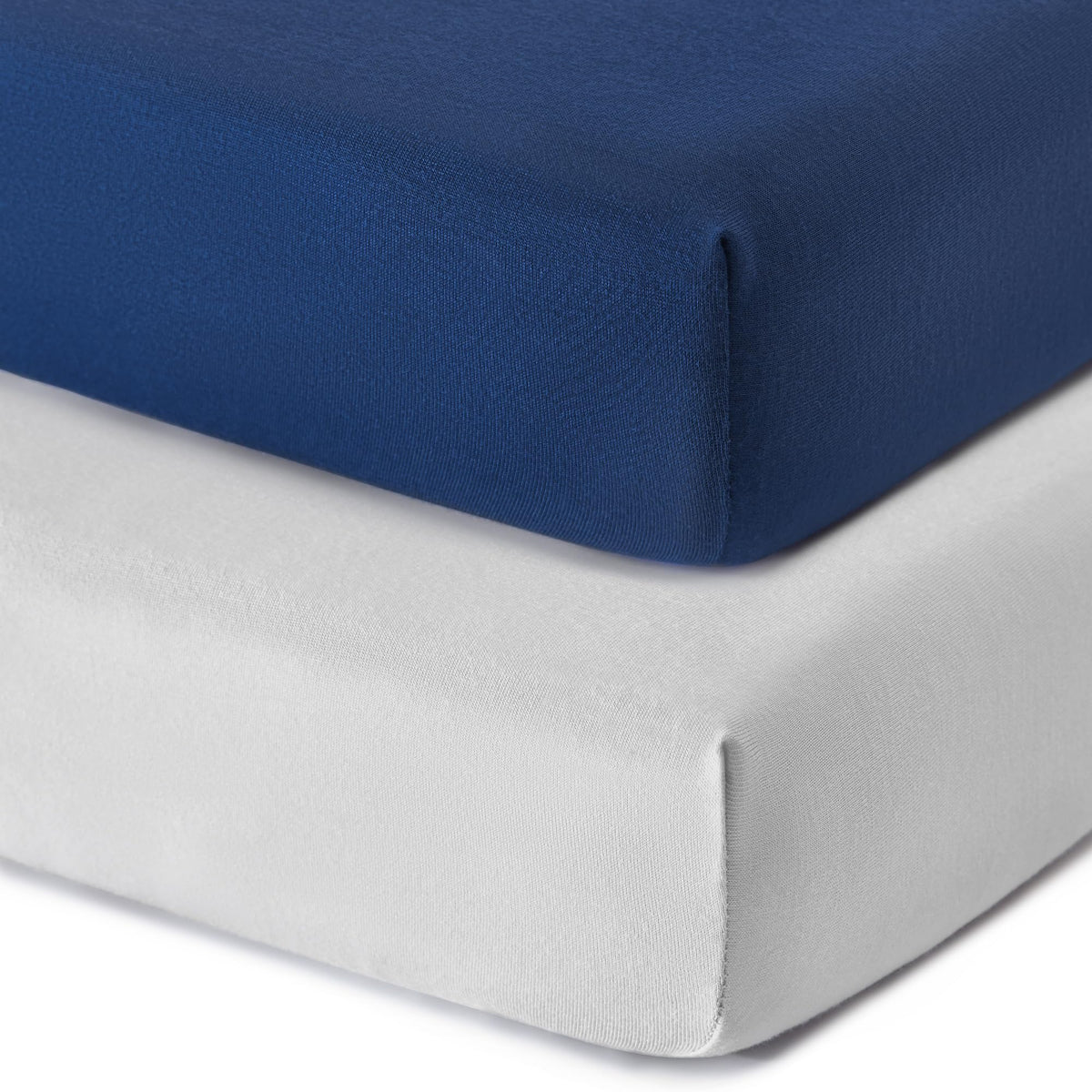 TILLYOU mini crib fitted sheet in soft jersey knit for baby-soft comfort
