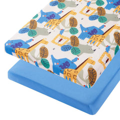 TILLYOU mini crib sheets snug fit on 38x24 mattress