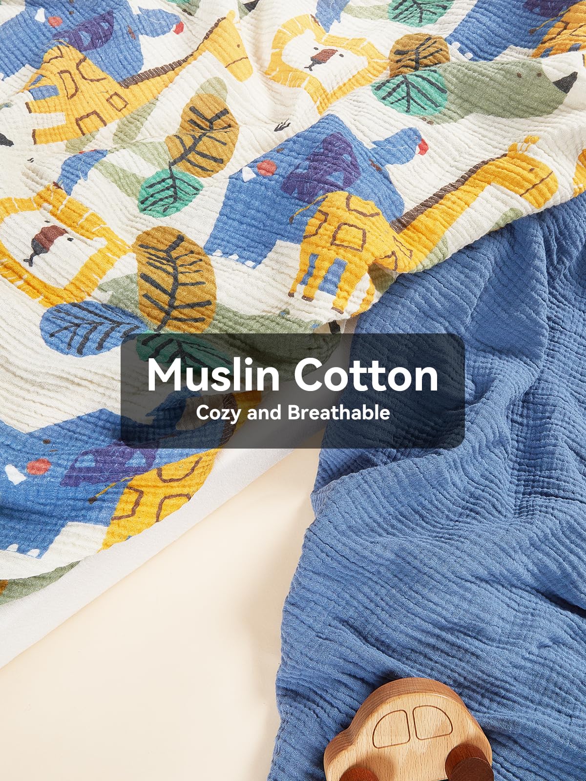 TILLYOU 2-pack muslin crib sheets emphasizes skin-friendly cotton for gentle baby care