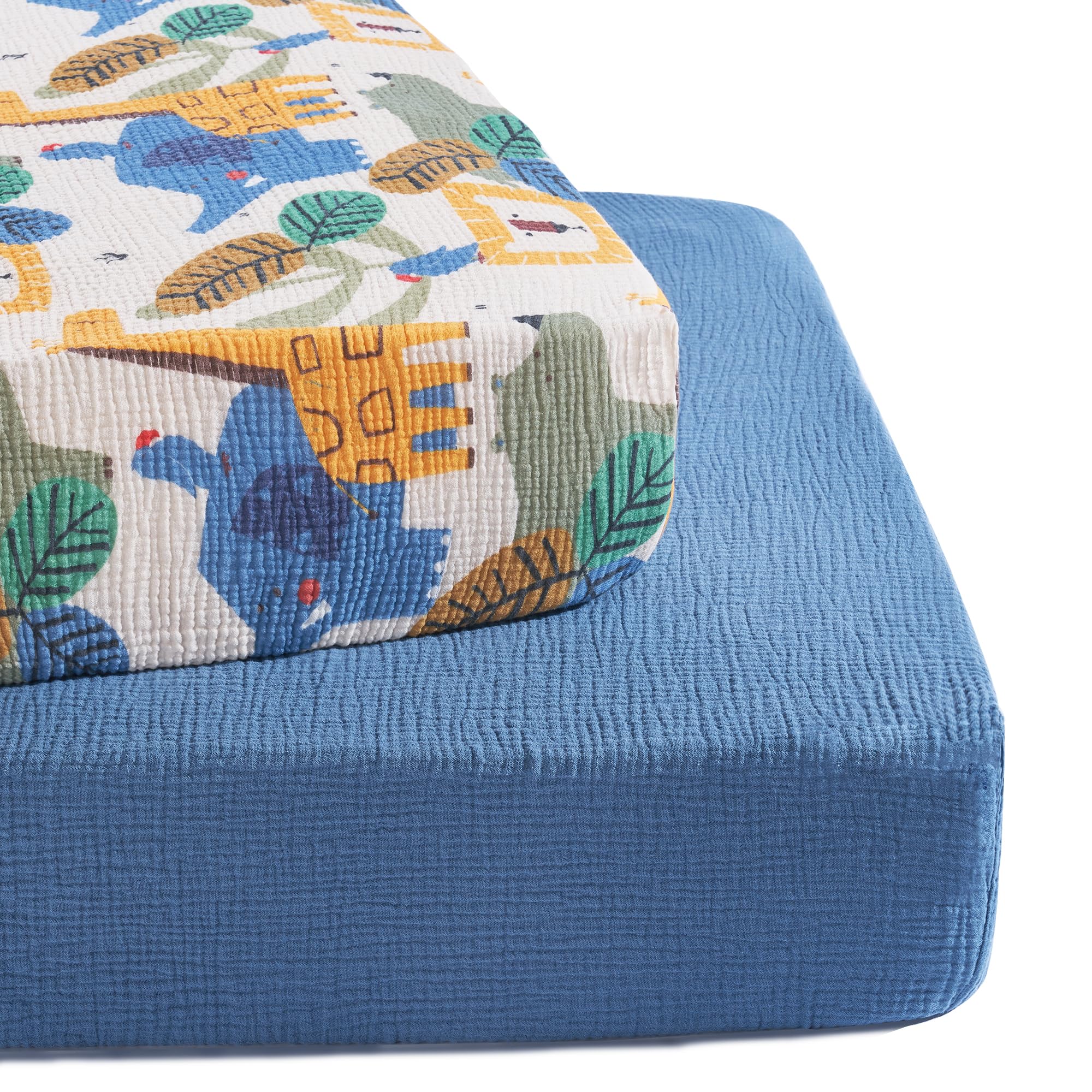 TILLYOU soft breathable cotton-muslin sheet supports baby comfort and skin sensitivity