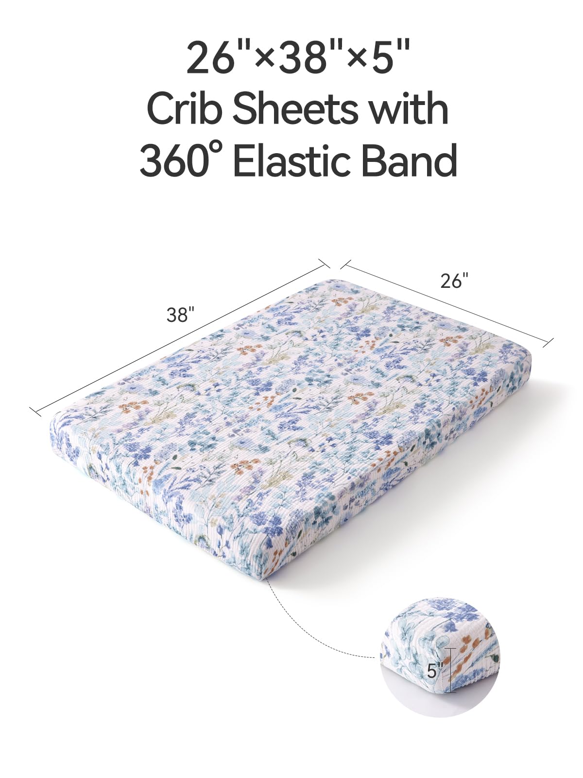 TILLYOU Muslin mini crib sheet pack-n-play use highlights versatility for travel
