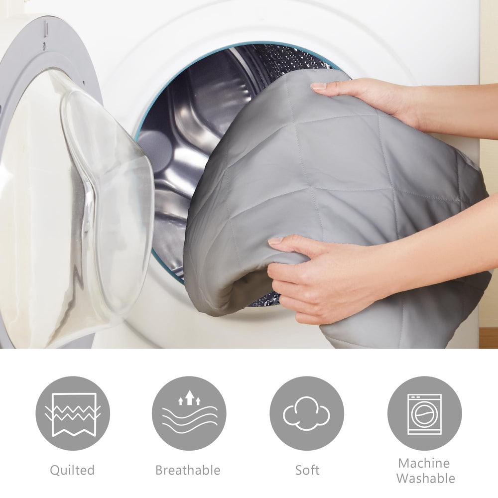 TILLYOU machine-washable pad simplifies cleanup after spills.