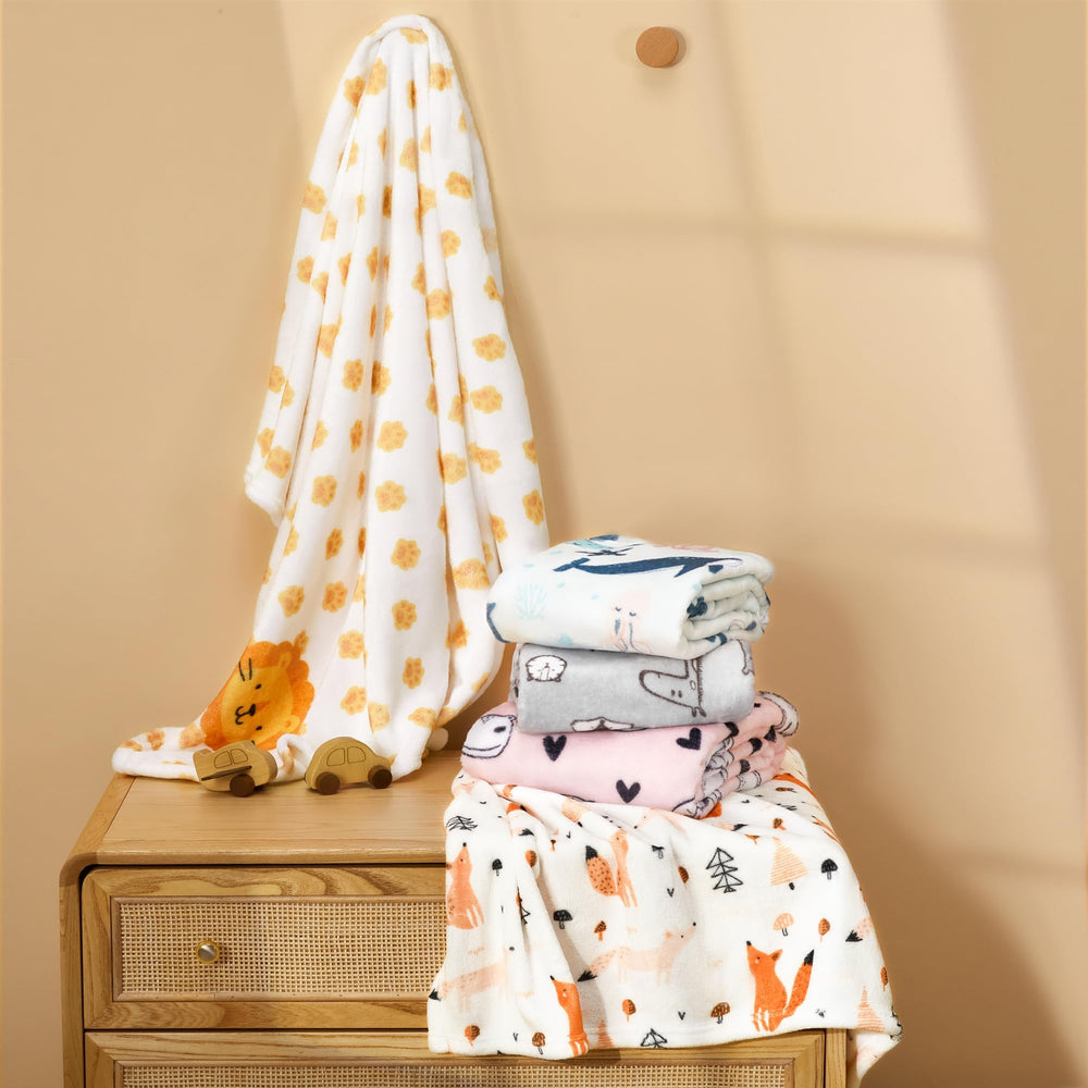 TILLYOU vibrant colors blanket collection is cheerful and kid-friendly.