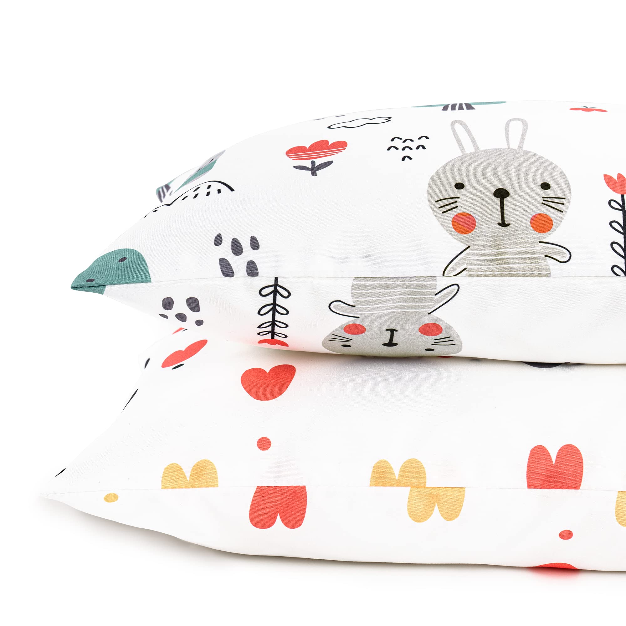 TILLYOU bear-love design pillowcase adds playful charm to nap time.