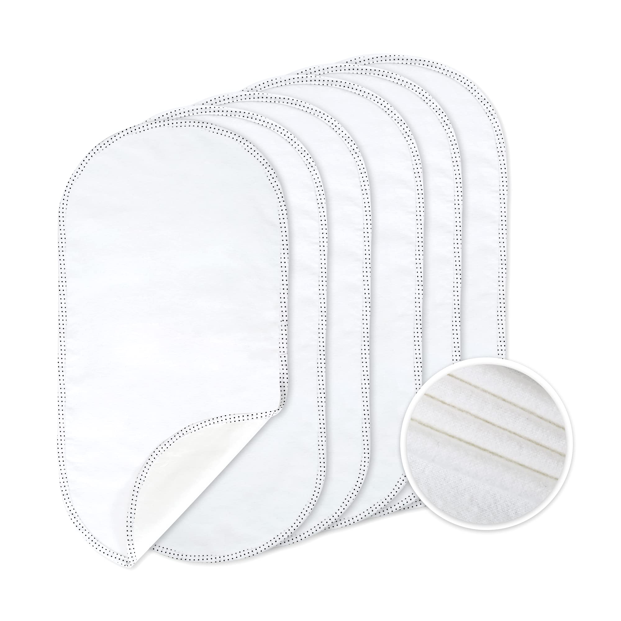 TILLYOU waterproof changing pad liner with soft cotton flannel top for baby comfort.