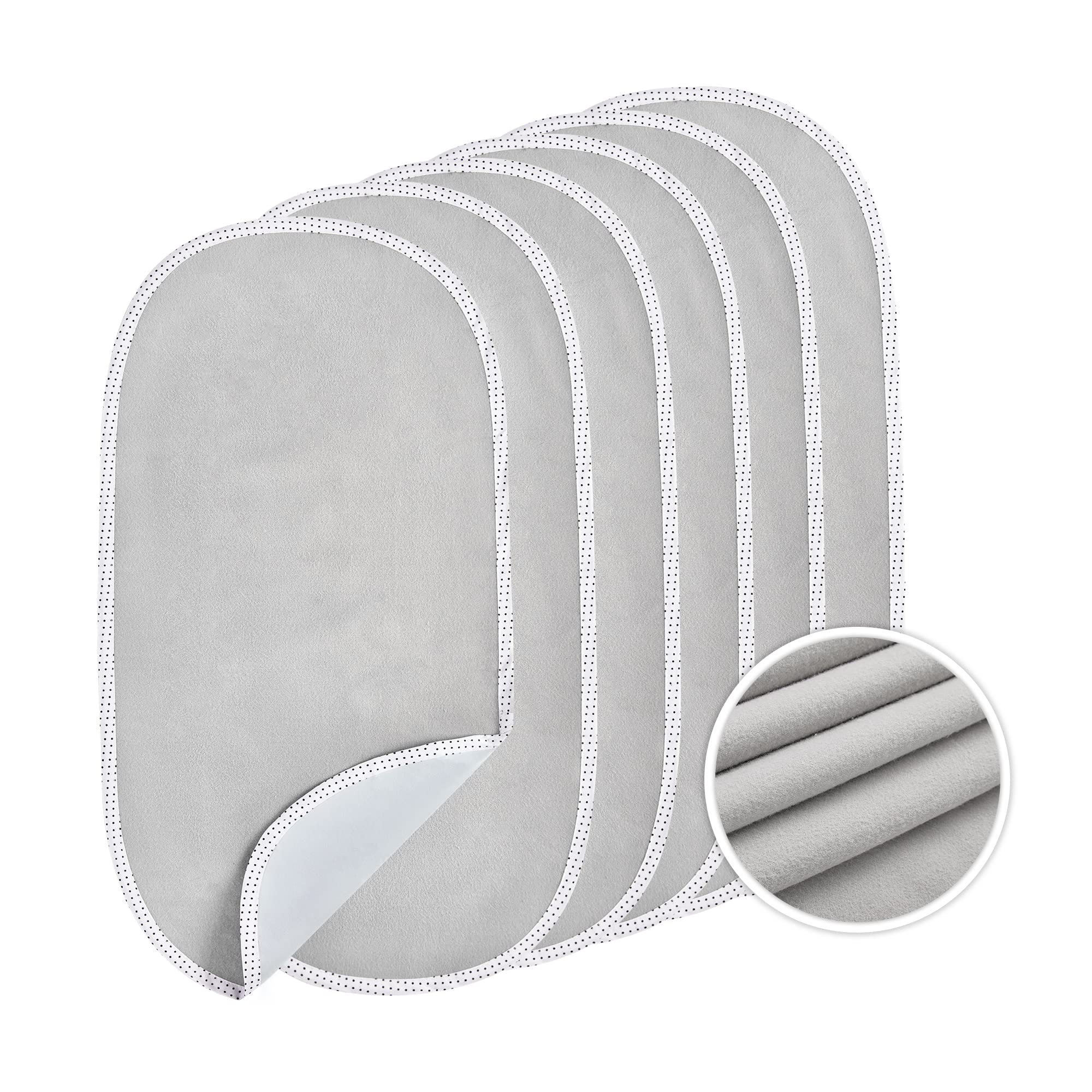 TILLYOU waterproof changing pad liners closeup showing plush cotton surface for gentle baby touch.