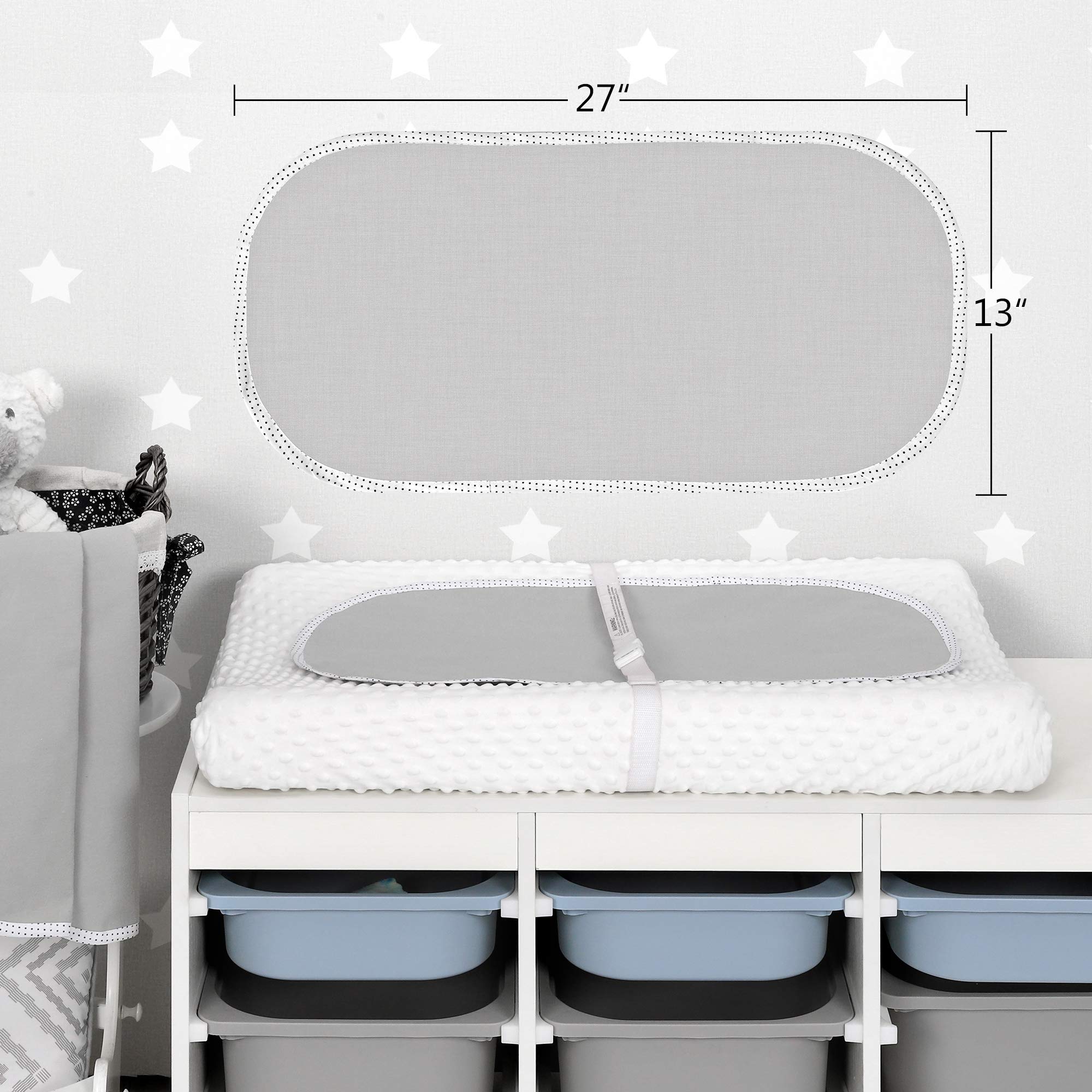 TILLYOU portable pack image shows travel-friendly diaper change liner on the go.
