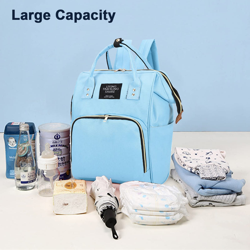 Timberer diaper bag attached to stroller demonstrates versatile use on the go