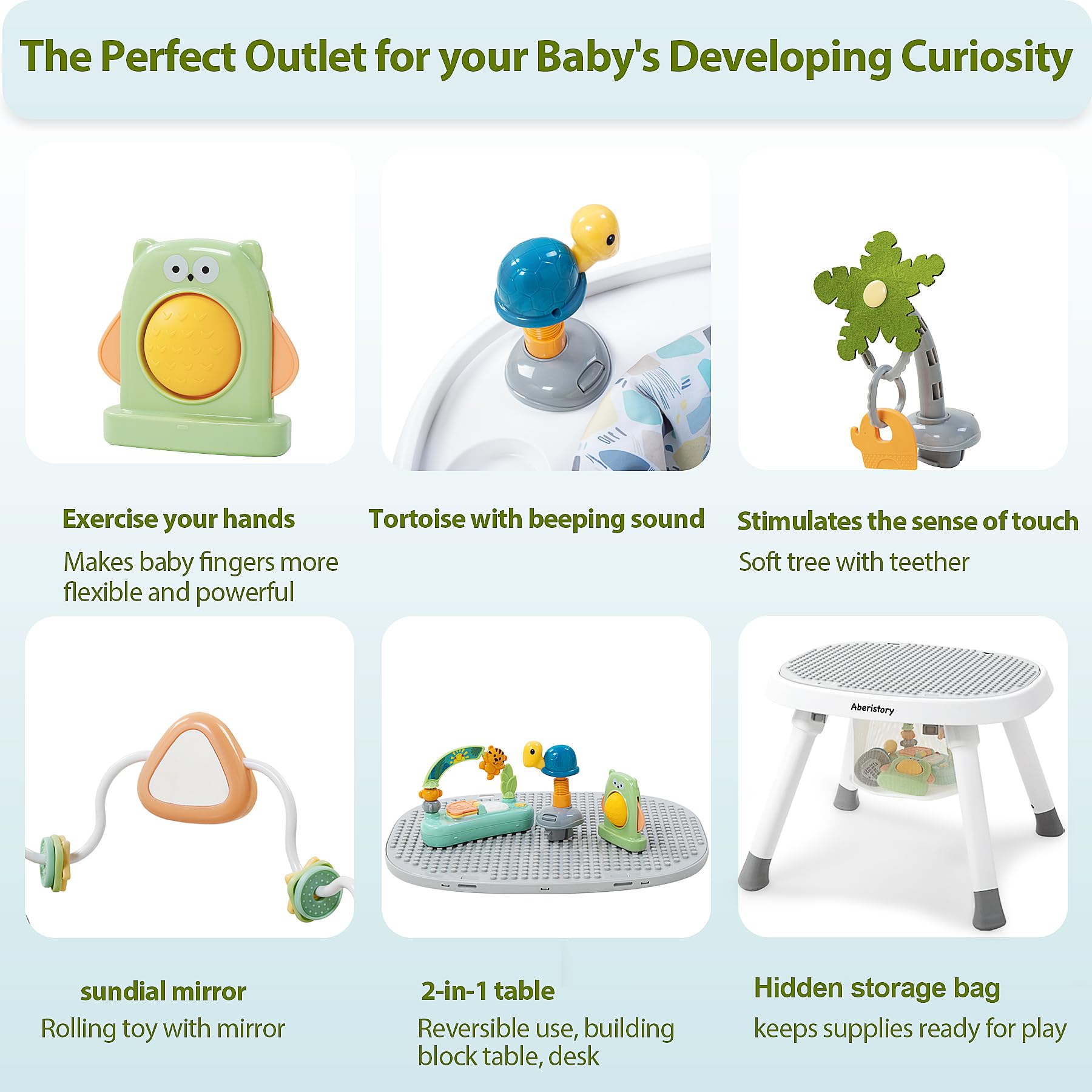 Time Followers 6-in-1 360-degree design keeps baby engaged