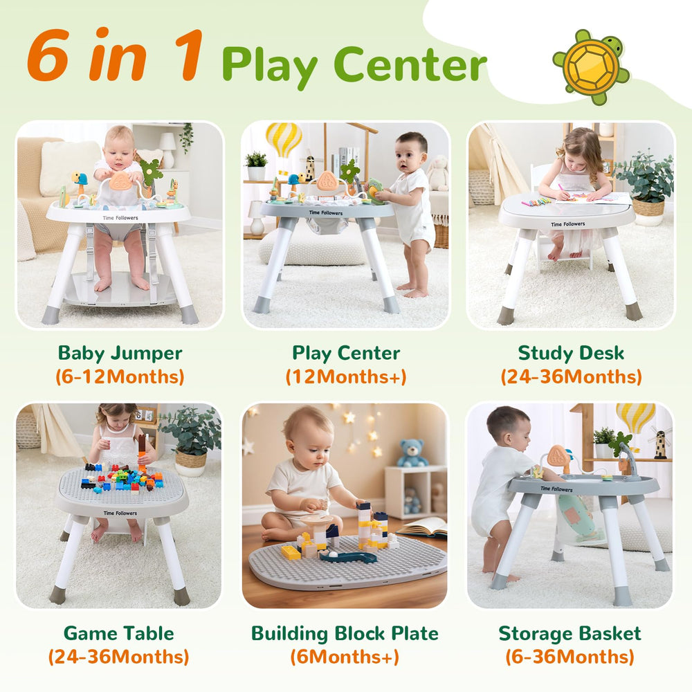 Time Followers 6-in-1 baby jumper in action promoting early motor play