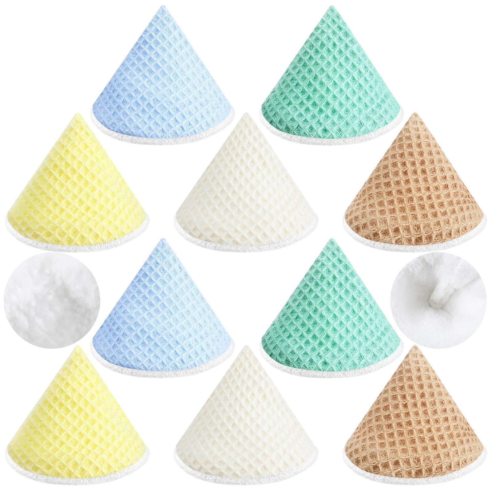 Timgle 10-pcs coral velvet pee covers pack offers varied colors for easy daily changes.