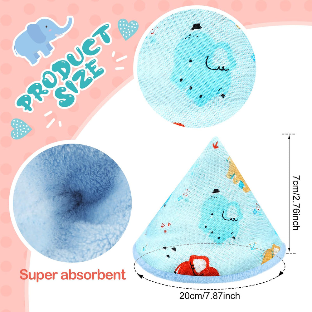 Timgle cone-design pee cover demonstrates targeted pee containment during diaper changes.
