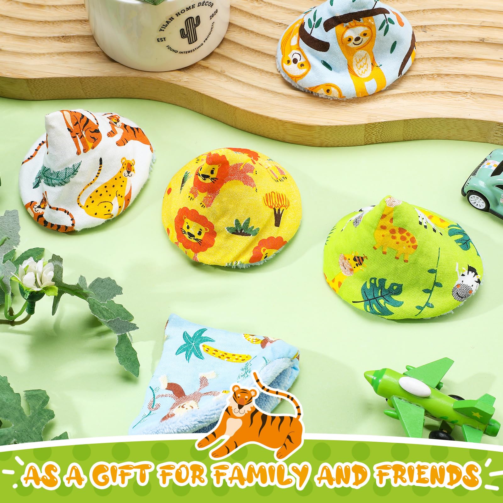 Timgle jungle animals pee covers make a thoughtful newborn gift