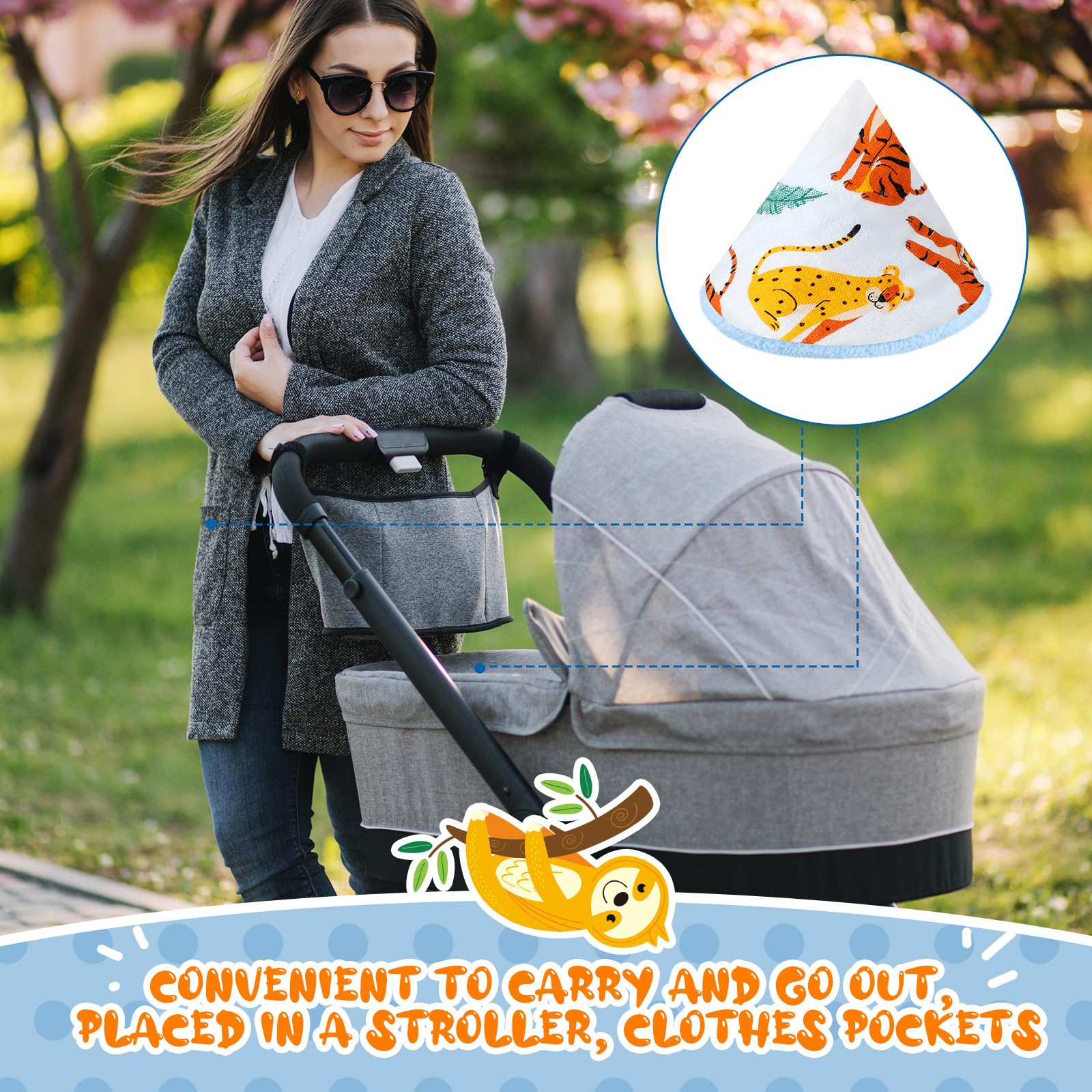 Timgle coral velvet pee covers portable pack for on-the-go changes