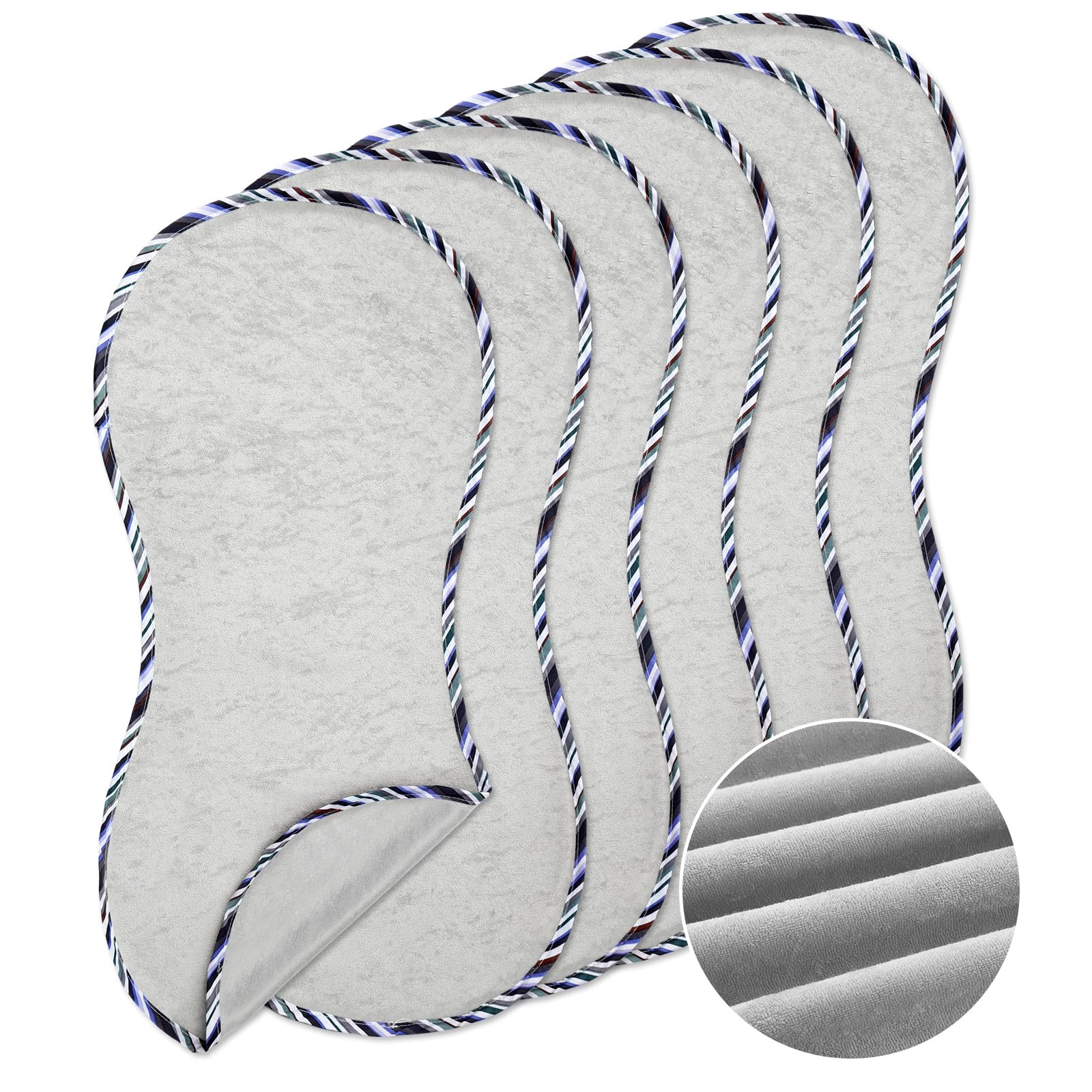 Timgle peanut-shape changing pad liner gray provides portable protection during diaper changes.